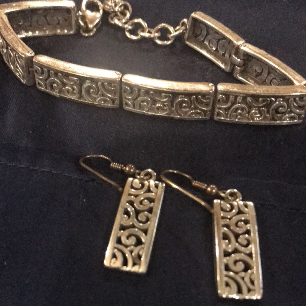 Brighton Silver bracelet and earrings